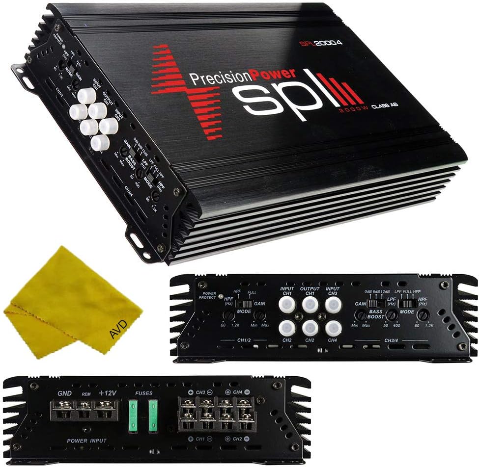 Precision Power TRAX4.1200D 4-Channel Car Amplifier – 1200 Watt
